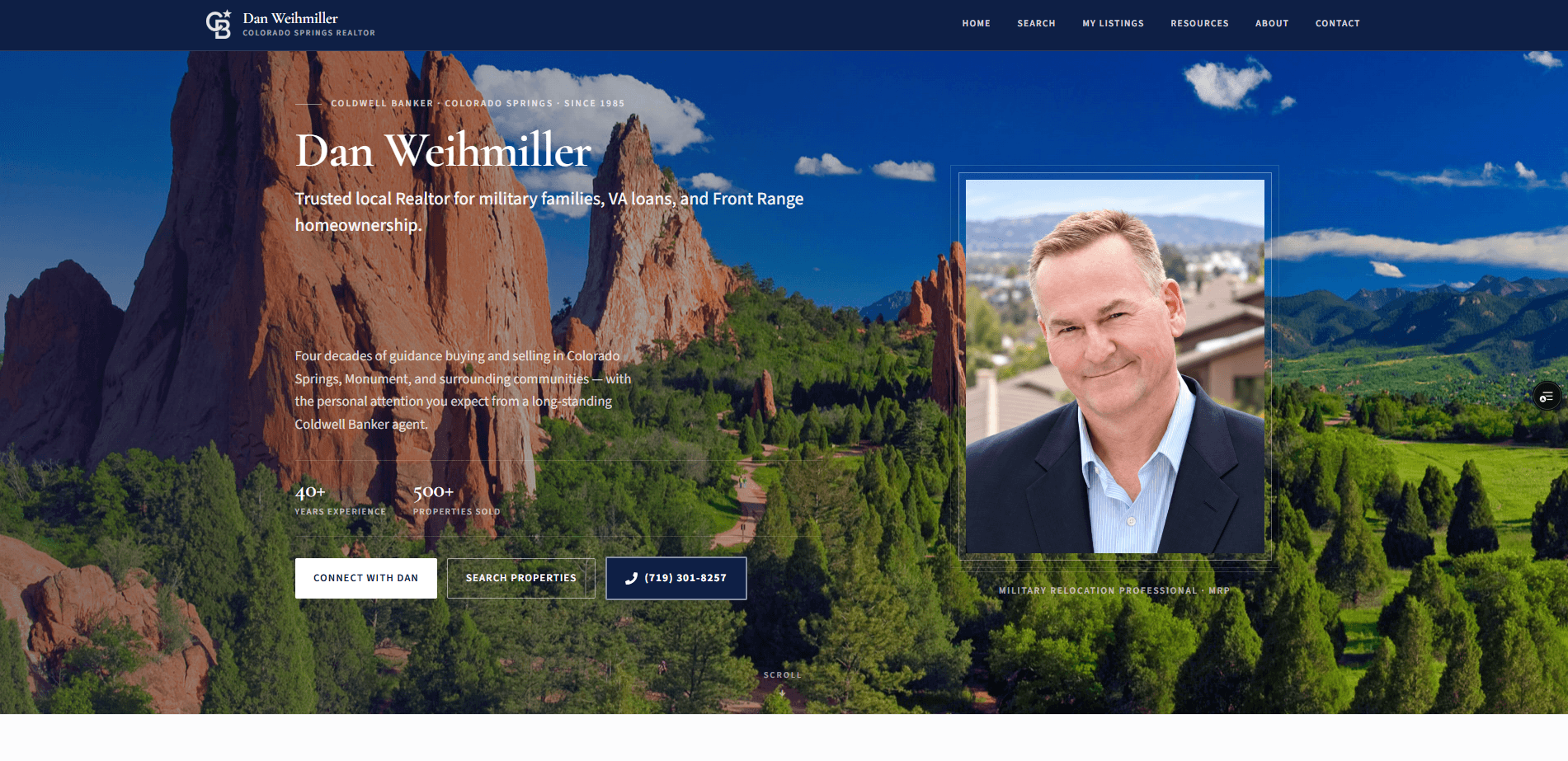 Dan Weihmiller Real Estate website