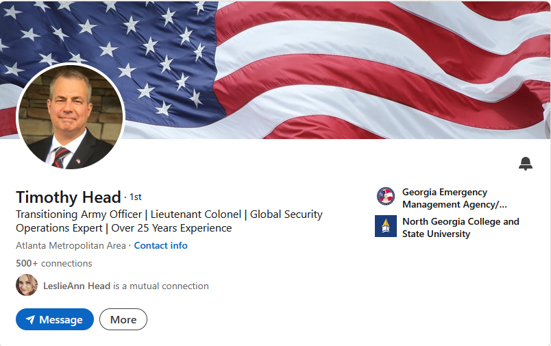 Timothy Head LinkedIn Professional Profile