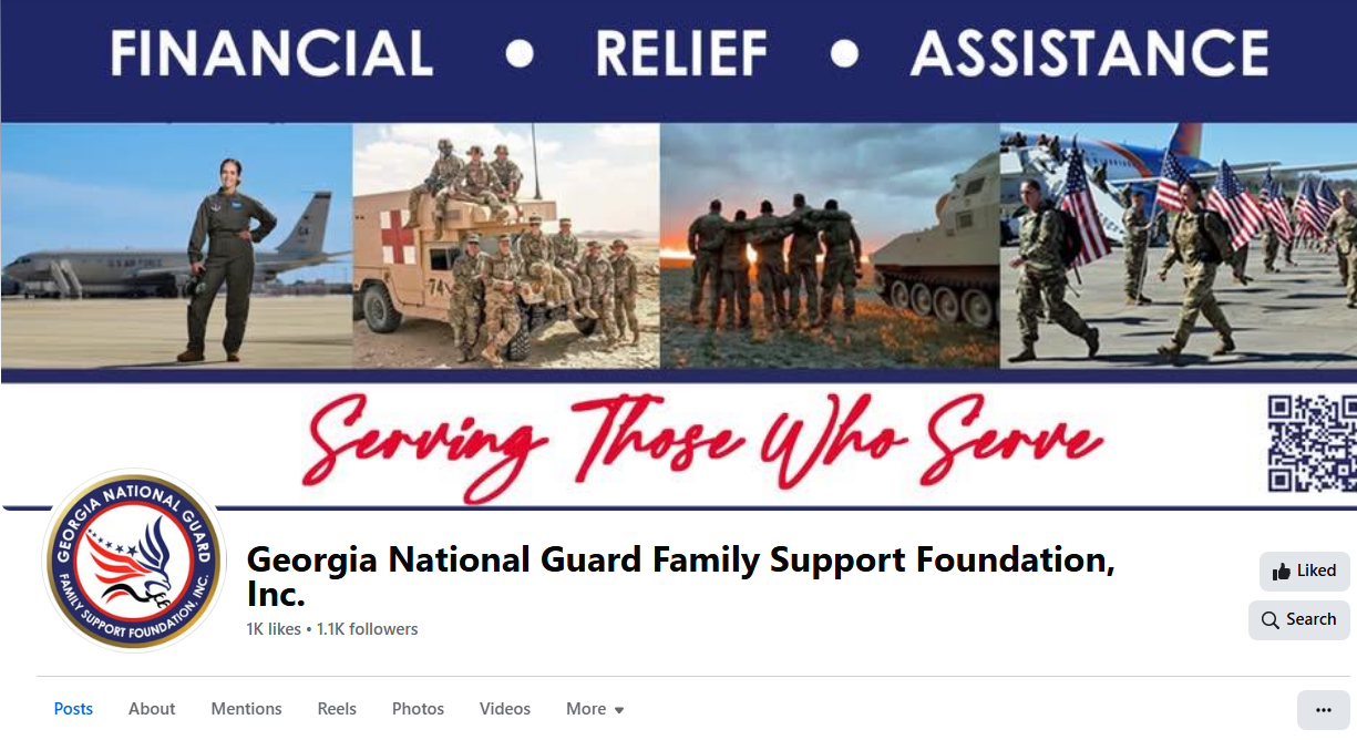 Georgia National Guard Family Support Foundation Facebook